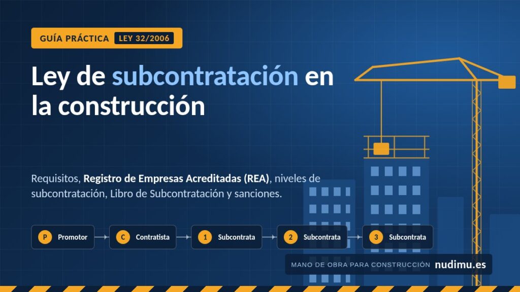 Ley de subcontratación en la construcción (Ley 32/2006)